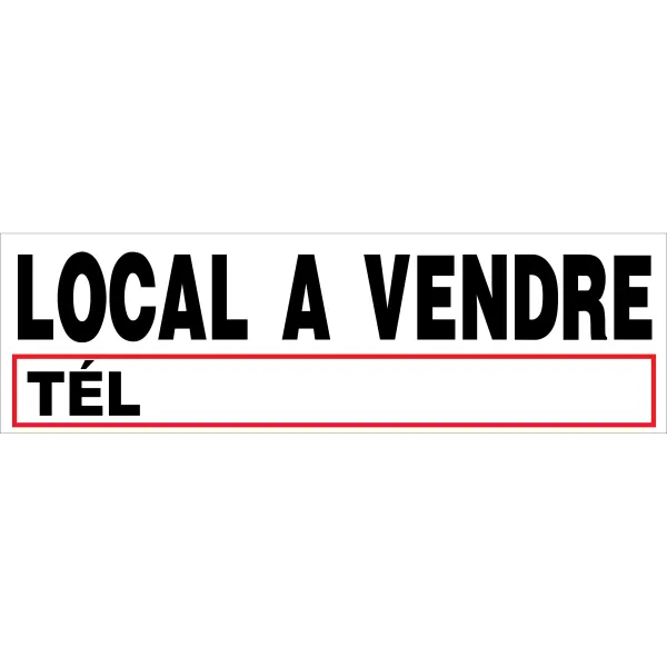 Adhésif local à vendre-Panneau immobilier-Panneaux Signalétiques