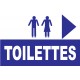 Panneau toilettes