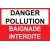 Danger pollution baignade interdite-Panneau attention Danger-Panneaux Signalétiques