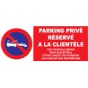 Parking privé serservé à la clientèle etc...