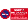 Panneau sortie de garage ...-Panneau stationnement-Panneaux Signalétiques