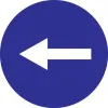 Panneau sens obligatoire à gauche-Panneau directionnel-Panneaux Signalétiques