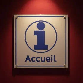 Panneau Accueil Signalétique Entrée Entreprise PVC 30x20 cm