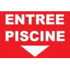 Entrée piscine en bas-Panneau piscine-Panneaux Signalétiques
