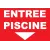 Entrée piscine en bas-Panneau piscine-Panneaux Signalétiques