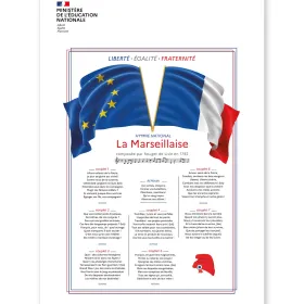 Panneau La Marseillaise — Hymne National pour salle de classe