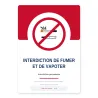 Panneau Interdiction de Fumer et de Vapoter — École, Collège, Lycée