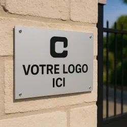 Grand panneau personnalisé en aluminium Dibond 3 mm, avec logo, en extérieur