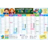 Calendrier scolaire 2026-2027 zones A B C – affiche 120 × 80