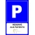 Panneau personnalisé : parking, pictogramme et signalétique