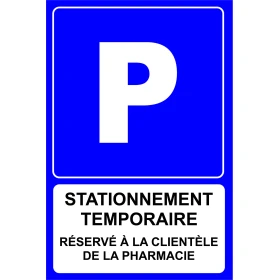 Panneau personnalisé : parking, pictogramme et signalétique
