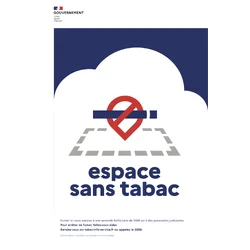 Panneau espace sans tabac abords 10 m — obligatoire 2025