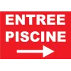Entrée piscine à droite-Panneau piscine-Panneaux Signalétiques