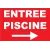 Entrée piscine à droite-Panneau piscine-Panneaux Signalétiques