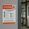 Consignes Vigipirate — point de passage à l'entrée, près de la loge
