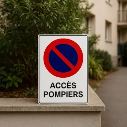 Pictogramme stationnement — allée privée d'un immeuble
