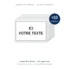 Panneau chantier personnalisé — lot de 10