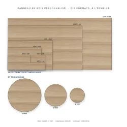 Panneau en bois personnalisé — dix formats au choix