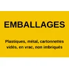 Panneau tri sélectif Emballages