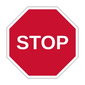 Panneau Stop octogonal pour voie privée