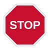 Panneau Stop octogonal pour voie privée