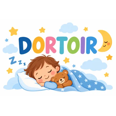 Panneau dortoir pour crèche et école maternelle