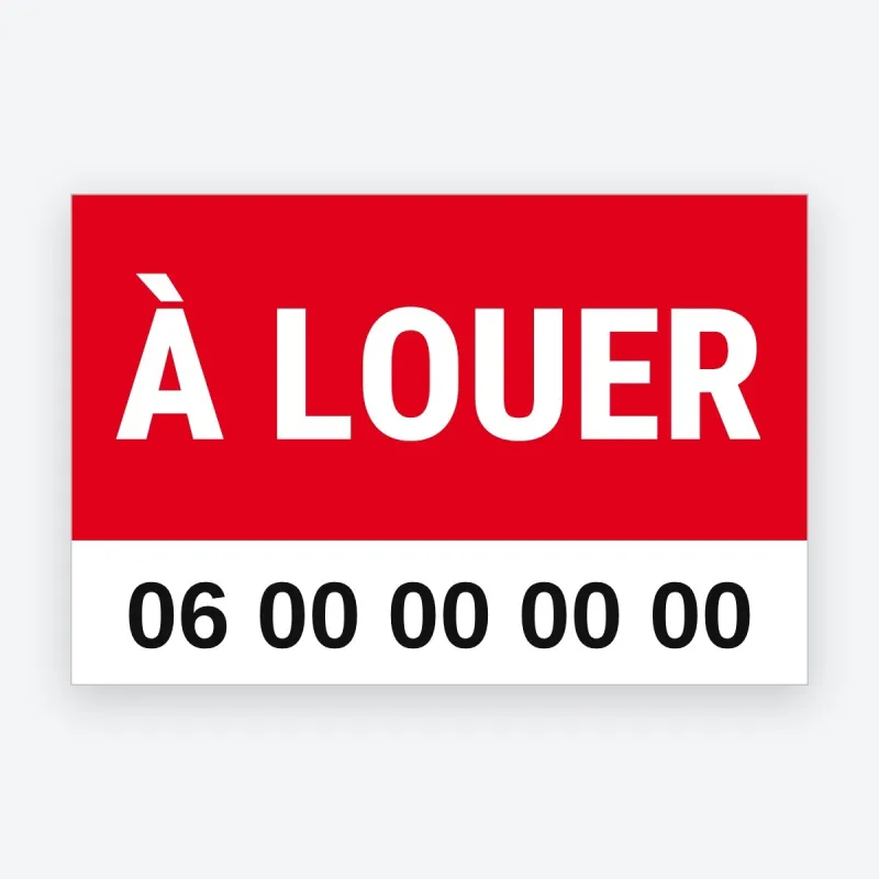 Panneau à louer – Akylux, vinyle adhésif ou banderole – modèle Moderne