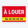 Panneau à louer – Akylux, vinyle adhésif ou banderole – modèle Bandeau jaune