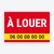 Panneau à louer – Akylux, vinyle adhésif ou banderole – modèle Bandeau jaune