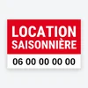 Panneau Location saisonnière – modèle Moderne