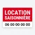 Panneau Location saisonnière – modèle Moderne