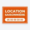 Panneau Location saisonnière – modèle Cadre
