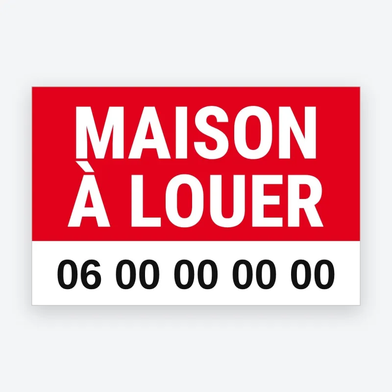 Panneau à louer maison signalétique extérieure immobilier durable – modèle Moderne