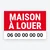 Panneau à louer maison signalétique extérieure immobilier durable – modèle Moderne