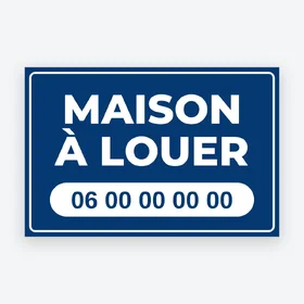 Panneau à louer maison signalétique extérieure immobilier durable – modèle Cadre