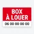 Pancarte Box à louer – modèle Moderne