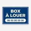 Pancarte Box à louer – modèle Cadre