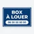 Pancarte Box à louer – modèle Cadre