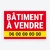 Panneau Bâtiment à vendre – modèle Bandeau jaune