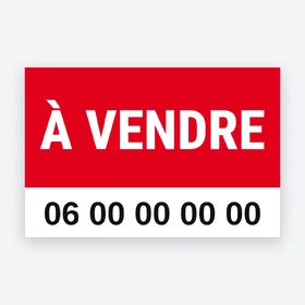 Panneau à vendre – Akylux, vinyle adhésif ou banderole – modèle Moderne