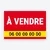 Panneau à vendre – Akylux, vinyle adhésif ou banderole – modèle Bandeau jaune
