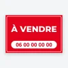 Panneau à vendre – Akylux, vinyle adhésif ou banderole – modèle Cadre