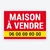 Panneau Maison à vendre – modèle Bandeau jaune
