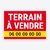 Panneau Terrain à vendre – modèle Bandeau jaune
