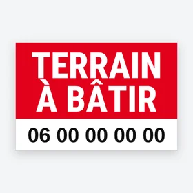 Panneau Terrain à bâtir – modèle Moderne