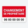 Changement de propriétaire – panneau, banderole ou adhésif – modèle Moderne
