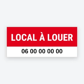 Local à louer – autocollant ou banderole – modèle Moderne