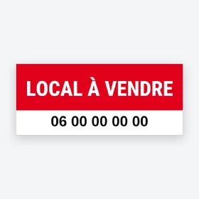 Autocollant local à vendre – modèle Moderne