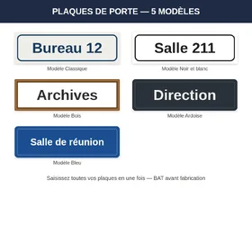 Plaque de porte personnalisable — votre…