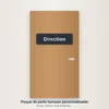 Plaque de porte bureaux personnalisable — Direction